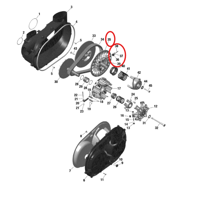 PRATO VARIADOR SECUNDARIO FORA 420280626